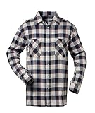 CRAFTLAND Flanellhemd Webflanell Extralang- Gr. XXL, Marine/Hellblau/R