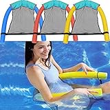 Sebasty Oberflächliche Oberfläche des Pool-Wasserstuhls, Sitznetz, schwimmender Pool, Liegestuhl, Sitz, schwimmendes Bett, Strandstuhl, Netzwerk (Farbe: gelb)