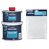 Yachtcare Epoxy BK - Lösemittelfreies Laminier- und Vergussharz auf Epoxid-Basis & Unisex 300 1, 0 M² Glasgewebe, Weiß, 300g m EU