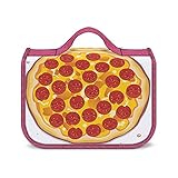 Kulturbeutel Für Unterwegs Italienische Pizza Mit Peperoni-Scheiben Kosmetik-Make-Up-Organizer Für Die B