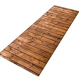 Changor Boden Matte, Geeignet Heiser Liner Holz Getreide Stil Polyester 40 x 60 cm zum Verwendet in Die Empfang