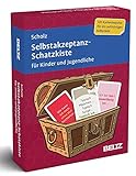 Selbstakzeptanz-Schatzkiste für Kinder und Jugendliche: 120 Karten mit 20-seitigem Booklet in stabiler Box, Kartenformat 5,9 x 9,2 cm (Beltz Therapiekarten)