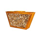 Home Deluxe - Rost Holzlege Grill - Paulo - 160x40x60 cm I Holzlager Feuerschale Rostg