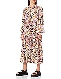 YAS Damen YASNARNIO LS MIDI Dress S. Kleid, Sky Captain/AOP:NARNIO AOP, S