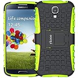 ykooe Galaxy S4 Hülle, (TPU Series) Samsung S4 Dual Layer Hybrid Handyhülle Drop Resistance Handys Schutz Hülle für Samsung Galaxy S4 (Nicht mit S4 Mini zu verwenden) Grü