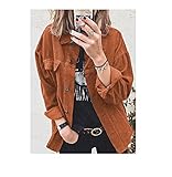 ZRABCD Damen Großer Kragen Einfarbig Kleiderknopf Jacke Frau Strickjacken Mäntel Für Frauen Dehnbar/H/M