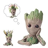 Blumentopf/ Stifthalter, Baum Mann Blumentopf, für Aquarium Deko/ Wohnkultur/ Kreativer Geschenke für Erwachseneund Kinder(14x9x8cm) (tuosai)