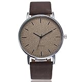 Herren Armbanduhren Rosennie Herren Quarz Lederbanduhr Analog Quarz Uhren Herren Casual Ultradünne Armbanduhr mit Lederarmband Digital Quarz Uhr Herrenarmbanduhr mit Chronograp