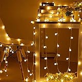 Christmas Fairy Lights，5M 50 LED Lichterketten, USB Outdoor/Indoor Street Girlande Weihnachten/Silvester Weihnachtsgirlande, LED Lichterkette für Heimtex