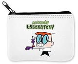 Dexter's Laboratory On T-Shirt Münzen Reißverschluss Geldbö