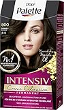 Poly Palette Schwarzkopf Intensiv Creme Coloration hochwertige Haarfarbe 800/4-0 Dunkelbraun, 3er Pack (3 x 128 ml)