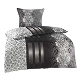 BaSaTex 4 Teilig Microfaser Bettwäsche Ruben 135x200 + 80x80