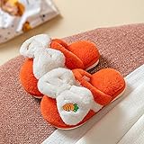 Perferct Gymnastik Schuhe Damen,Kinderbaumwoll-Hausschuhe, Cartoon Nette Tasche Mit Warmem Plus Samt wasserdichte Anti-Skid-Dicke Innen-Hausschuhe-Eu 32/33 (190mm / 7,48')_