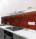 MyMaxxi | selbstklebende Küchenrückwand Folie ohne bohren | Aufkleber Motiv Stein 06 | 60cm hoch | adhesive kitchen wall design | Wandtattoo Wandbild Küche | Wand-Deko | Wandgestaltung