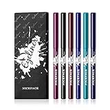 YJYQ 6 Farben Eyeliner Set, Eyeliner Pen, Wasserfest Kajalstift bunt Lidstrich Augen Kosmetik Makeup als auch Augenbrauenstift Lip Liner Pencil Long-Lasting