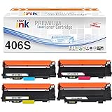 Starink 406S 406C Tonerkartusche Kompatible für Samsung CLT-P406C CLT K406S M406S C406S Y406S Toner für Samsung Xpress CLP-360 360N CLP365W CLX-3300 CLX-3305 3305FN 3305FW 3305W C410W C460 C460FW