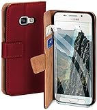 moex Handyhülle für Samsung Galaxy A3 (2016) - Hülle mit Kartenfach, Geldfach und Ständer, Klapphülle, PU Leder Book Case und Schutzfolie - W