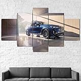 5 Teilige Bilder 2021 BM Alpina Xb7 3 Supersportwagen 5 Teilige Leinwandbilder Bilder,5 Teilig Wandbild,Leinwanddrucke 5 Stück Wandkunst,Bilder Wohnzimmer Modern Leinwand Malerei,Xxl Bilder,150X100C