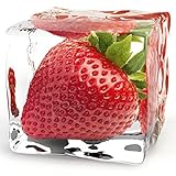 Eurographics DG-AU2129 Glasbild Deco Glass Iced Strawberry 20 x 20