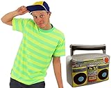 BEVERLY HILLS =ODER= LOS ANGELES =PRINZ BEKANNT AUS FILM UND FERNSEHEN =VON BEL AIR =DAS KOSTÜM BEINHALTET EINE BASBALL KAPPE IN DEN FARBEN GELB/BLAU UND EINEM KURZÄRMELIGEM T-SHIRT IN LEICHT NEONFARBEN =GRÜN/GELB = DAS T-SHIRT IST ERHALTBAR IN VERSCHIEDENEN GRÖSSEN= XXLARGE