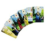 Tarotkarten Tarot-Karten-Deck 36 stücke Weibliche Zutraten Fate-Vorhersage Pagan Lenormand-Orakelkarten Mysterious Astrology Board-Spiel Tarot-Kartenset, für Anfänger oder E