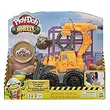 Play-Doh Wheels Frontlader Spielzeugtruck für Kinder ab 3 Jahren Sandknete und 2 klassischen Farb