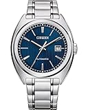 Citizen Herren Analog Automatik Uhr mit Edelstahl Armband NJ0100-71E