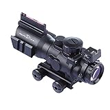 Minidiva® 4x32 mm Tactical Scope, mit Rot Gruen Blau 3 Helligkeit, Lichtwellenleiter Scop