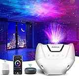 ZKINSUN® LED Sternenhimmel Projektor, Wifi Nachtlicht Lichtprojektor Baby Produkte, 3 in 1 Galaxy Sternhimmel Kinder Ferngesteuerte Timer Sternenlicht Night 3d Tapete Projector Beauty Licht Starry