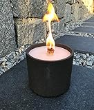 Schmelzlicht, anthrazit, dunkelgrau, groß Tischfeuer, Wachsfresser Wachsbrenner Dauerbrenner, Outdoor, Wachsreste, Kerze Terrassenfeuer Geschenk, Geschenkidee, Balk