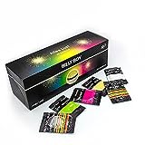 Billy Boy Alles Lust Kondome Box, Farbige, Fruchtige, Transparente und Perlgenoppte, 50er Pack