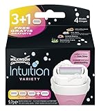 Wilkinson Sword Intuition Summer Variaty Rasierklingen für Damen Rasierer, 4 Stück