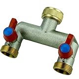 Verteiler 2-Wege 3/4' zum Anschluss 2 Geräten G