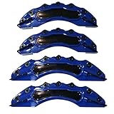 KJGHJ Bremssattelabdeckung 4 Dunkelblaue Fit for BMW Bremssattelabdeckungen E30 E36 E46 E39 E90 E91 E92 E60 F80 F82 M Power Caliper Covers (Color : Blue)