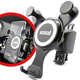 scozzi Handyhalterung Auto Lüftung Schwerkraft Handy KFZ Halterung Halter universal (kompatibel mit Samsung, iPhone) S21 S20 S10 S9 A71 A70 A51 A50 A40 M51 M40 12 11 X XS XR 8 Plus Mini Ultra Max