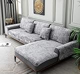 E-Solem Moderne Sofa-Armlehnenbezug Rücklehnenbezug rutschfeste Sofakissenbezüge Maschinenwaschbar Sofa- und Stuhlbezug, Grau (60 x 60 cm) 1 Stück