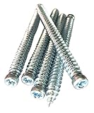 Fensterrahmenschrauben Fensterschrauben ZYLINDERKOPF, 7,5mm x Länge und Menge wählbar (182mm, 10 St.)