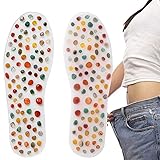Agate Massage Einlegesohlen Einlagen Anti-Fasciitis-Magische Healthy Feet Schuheinlagen Für Frauen Herren-Farbwechselbare Schuheinlagen Einlagen Mit Magneten (Size : 35)