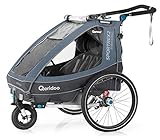 Qeridoo Sportrex2 Limited Edition Kinderanhänger mit Federung für zwei Kinder E-Bike geeig