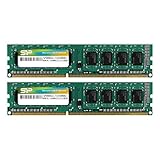 Silicon Power DDR3 16GB (2 x 8GB) 1600MHz (PC3 12800) 240-pin CL11 1.35V Unbuffered UDIMM PC Computer Desktop Memory Module Ram Upg