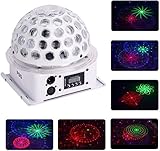 Perportu-min Bühnenbeleuchtungs- Bühnenlichter, Sound Activated RGB Party Lights DJ-Beleuchtung, 63 LED-Leuchten Und DMX-Steuerung for Geburtstagsfeier Mit Kirchen-, Hochzeits- Und Bühnenbeleuchtung
