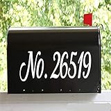 PMSMT 4 X Customized Text   Mailbox House - Vinyl Aufkleber Aufklebernummern Name Adresse - 20 Farbop