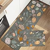 ZHANGYY VIIPOOAbsorbierende Weiche Diatom-Schlammbodenmatten, Badezimmer Eingangsmatten, Toiletten, Küchenbodenmatten, Badezimmerbodenmatten, rutschfeste Saugfähige Matten,Light green-40 * 60