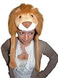Ikumaal Löwen-Mütze für Kostüm F91, Löwen-Faschingskostüm, für Fasching Karneval Fasnacht, Karnevals-Kostüme Männer u. Frauen, Faschings- Fasnachts- Tier-Kostüme, Geburtstags- Weihnachts-Geschenk