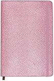 Glitzerndes Rosa Notizbuch - 120 Seiten mit L