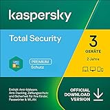 Kaspersky Total Security 2022 | 3 Geräte | 2 Jahre | PC/Mac/Mobile | Aktivierungscode per E
