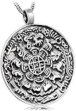 Halskette Anhänger S925 Sterling Silber Silber Neun Chismes Sternzeichen Tier Anhänger Männer-Halskette Mädchen Jungen Geschenk