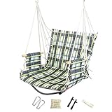 Schaukel Innenhängesessel Außen Hammock Spielzeug Can Bär 150kg Oxford Tuch hängend Schaukelsitz für Spielplatzschaukel, Garten und Spielzimmer (Color : B, Size : Backrest height 50cm)