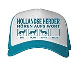 Siviwonder Cap MESH - HOLLANDSE Herder holländischer Schäferhund - HÖREN aufs Wort - Baumwoll Trucker türk