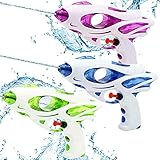 3 Stück wasserpistolen Set,17X11cm wassergewehr für Erwachsene Kinder,Water Gun,Water Blaster,wasserpistole Spielzeug,wasserpistole für Garten und Strand Grüne Blaue und lila Wasserp
